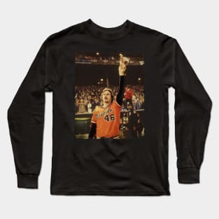 Mike Flanagan in Baltimore Orioles, 1979 Long Sleeve T-Shirt